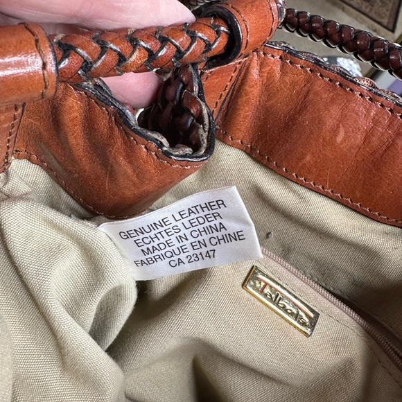 Vintage Talbots Woven Leather Bucket Bag - Picture 12 of 15